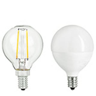 LED Globe Candelabra Base