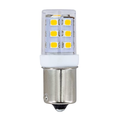 LED-1156-2W-3K-10-30V 3000K LED T5 BA15S, SC Bayonet Base LED-1156-2W-3K-10-30V 3000K LED T5 BA15S, SC Bayonet Base - Norman Lamps
