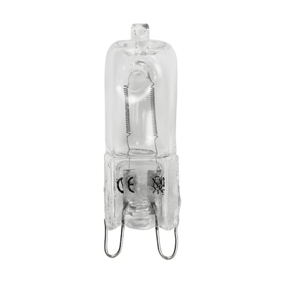 Q40G9-120V Halogen Bulb 120V 40W G9 Base Clear Glass - Norman Lamps