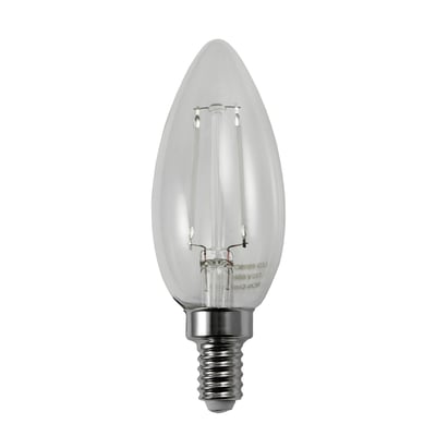 LED-FB10CT-FB-2W Blue Filament Bulb Chandelier type E12 Candelabra Base Lights Up BLUE LED-FB10CT-FB-2W Blue Filament Bulb Chandelier type E12 Candelabra Base Lights Up BLUE - Norman Lamps