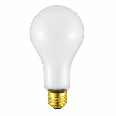 PFA-TS150A 130V 150W Frosted Glass A21 TUFF-COAT (TEFLON) High Temperature Shatter Containment