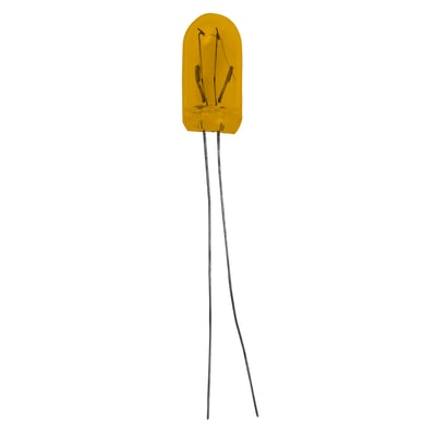 2187-AMBER Miniature Bulb 28V Wire Leads 1.25