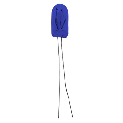 2187-BLUE Miniature Bulb 28V Wire Leads 1.25