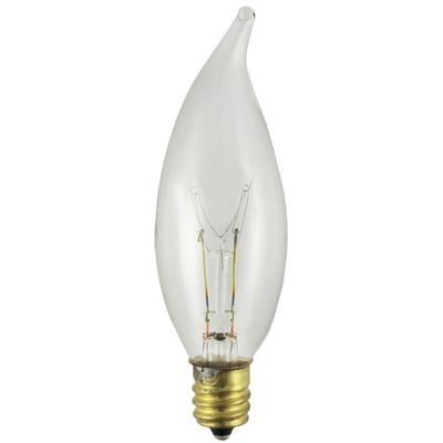 18BT6-12V-CS Clear 12V 18W E12 Base - Norman Lamps