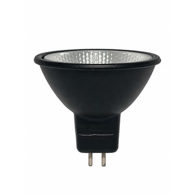 FMW/B/FG - Ushio 1000568 - Black Reflector - 12V 35W  MR16 Halogen - Limited stock - Closeout - Norman Lamps