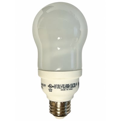 FLE20/2/A19XL - 20 Watt 1100 Lumens - GE CFL A19 - Compact Fluorescent E26 - 75W Equal - Warm White / Soft White - Limited Stock - Closeout - Norman Lamps