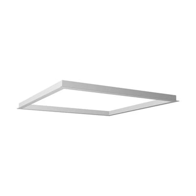 2X2 Flange Mount Kit - White Finish - MSFMK-22 - For Use with 2 x 2 LED Panels - Install in Sheet Rock, Drywall, Plasterboard - Norman Lamps