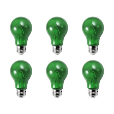 LED A19 Green 6PK Transparent Glass Copy LED A19 Green 6PK Transparent Glass Copy