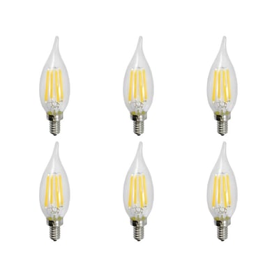 LED-FB10CFCD-4W Flame-Tip 2700K 6 PACK - Norman Lamps