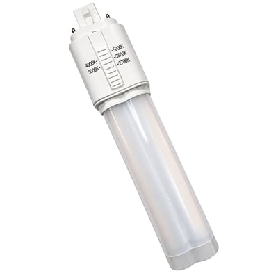 1,200 Lumens 9W CCT Selectable – LED G24Q 4-Pin Bulb – Type A+B Hybrid – 120-277V G24Q-9W-HYB-SEL 1,200 Lumens 9W CCT Selectable – LED G24Q 4-Pin Bulb – Type A+B Hybrid – 120-277V G24Q-9W-HYB-SEL - Norman Lamps