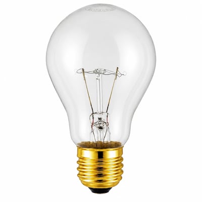 PFA-TS100ACL 130V 100W Incandescent Traffic Signal Bulb PFA Teflon Coated for High-Temp Shatter Containment