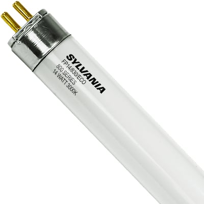 FP14/830/ECO Sylvania Brand 20907 - Fluorescent HE T5s - 3000K Warm-White - Full case discount 40Pcs - Norman Lamps