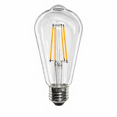 800 Lumens 8.8 Watt 2700K LED ST19 Filament Light Bulb E26 Base Dimmable 120V LED-ST19-9W-27K - Norman Lamps