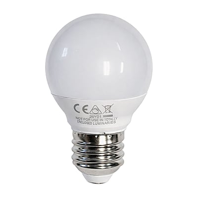 LED-G16E26D-4W5K Globe Bulb E26 Base 5000K CCT